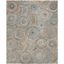 Boho-Chic Blue Abstract Handmade Flat Woven 8' x 10' Area Rug