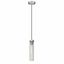 Beau 12.75" Brushed Nickel Glass Pendant Light