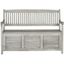 Transitional Gray Acacia Wood Storage Bench - 50"