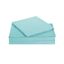 Turquoise Twin Microfiber Solid Sheet Set