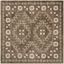 Handmade Tufted Brown and Taupe Wool Square Area Rug