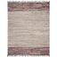 Multicolor Flat Woven Cotton and Cowhide 8' x 10' Rug