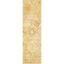 Gold Ikat Hand-Tufted Wool Runner Rug 2'3" x 8'