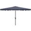 Venice Navy and White 6.5 x 10 Ft Rectangle Crank Umbrella