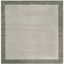 Himalaya Light Grey and Dark Grey Wool Square Rug