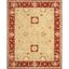 Sage and Burgundy Handmade Wool 8' x 10' Area Rug