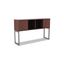 Medium Cherry Woodgrain Laminate Office Hutch with Sliding Doors