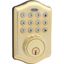 Honeywell Polished Brass Electronic Deadbolt with Keypad