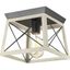 Graphite Bronze 12" Farmhouse Flush Mount Ceiling Light