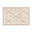 Beige Tufted Medallion Washable Rectangular Rug 24" x 40"