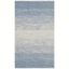 Handmade Blue/Ivory Cotton Flat Woven 4' x 6' Area Rug