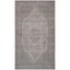 Gray Flat Woven Wool and Cotton Rectangular Area Rug