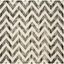 Ivory Charcoal Hand-Tufted Wool 7' Square Area Rug