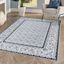 Light Gray and Cream Synthetic 8' x 10' Reversible Area Rug