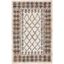 Ivory and Grey Handwoven Geometric Kilim Area Rug 5' x 8'