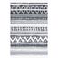 Gray and Black Rectangular Moroccan Tassel Shag Area Rug