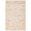 Beige and Gold 4' x 6' Handmade Wool Abstract Area Rug