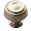 Satin Nickel Round Cabinet Knob with Mounting Hardware