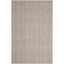 Beige Synthetic Geometric Diamonds Indoor/Outdoor Area Rug, 4' x 5'7"