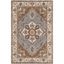 Light Blue and Beige Hand-Tufted Wool Area Rug