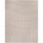 Coastal Charm Taupe/Ivory Hand-Woven Cotton & Wool Rug 8' x 10'