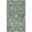 Gray Floral Handmade Wool Tufted Area Rug, 3' x 5'