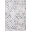 Amelia Light Grey and Blue Trellis Synthetic Area Rug