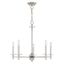 Elegant Bancroft 5-Light Chandelier with Brushed Nickel Finish and Crystal Accents