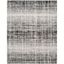 Ivory and Black 8' x 10' Synthetic Abstract Area Rug