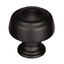 Black Bronze Round Industrial Cabinet Knob with Mounting Hardware