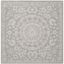 Bella 6' x 6' Gray Hand-Tufted Wool Area Rug