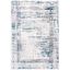 Amelia Grey and Blue Rectangular Synthetic Area Rug