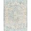 Elegant Gray Rectangular Easy-Care Synthetic Rug, 94"x8"