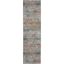 Rustic Textures 26" Multicolor Abstract Runner Rug