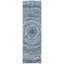 Gray and Blue Hand-Tufted Wool Area Rug