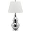 Cybil 26" Traditional Silver Double Gourd Table Lamp