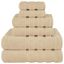 Beige Turkish Cotton 6-Piece Towel Set