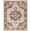 Heirloom Elegance Ivory/Charcoal Synthetic 9' x 12' Area Rug