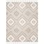 Ivory and Taupe Hand-Tufted Wool Area Rug, 8' x 10'