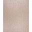 Beige Rectangular Stain-Resistant Synthetic Area Rug