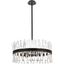 Serephina Black Iron and Crystal 14-Light Pendant