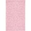 Art Deco Pink Ivory Tufted Wool Silk Area Rug - 6' x 9'