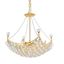 Gold and Clear Crystal 8-Light Chandelier with Royal Cut Trim