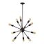 Oil Rubbed Bronze Sputnik 12-Light Chandelier