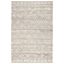 Hand-Woven Natural Ivory Wool Blend 4' x 6' Area Rug