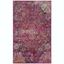 Reversible Fuchsia/Purple Synthetic 3' x 5' Area Rug