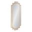 Minuette Full Length Rectangular Wood Mirror in Gold