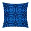 Peacock Blue Embroidered Cotton Square Pillow