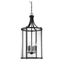 Penrose Black Glass 6-Light Transitional Chandelier