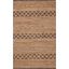 Handwoven Black and Natural Wool Kilim Area Rug, 3' x 5'